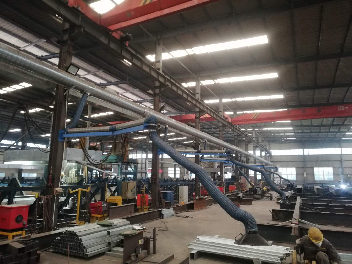 鋼構加（jiā）工車間（jiān）整體除塵的（de）做法(圖3)